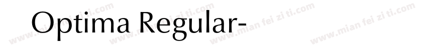 中文细体Optima Regular字体转换